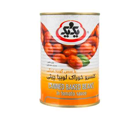 1 و 1 لوبیا پخته شده در سس گوجه فرنگی 440 گرم