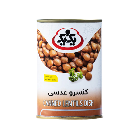 1 و 1 عدد کنسرو عدس ظرف 420 گرمی