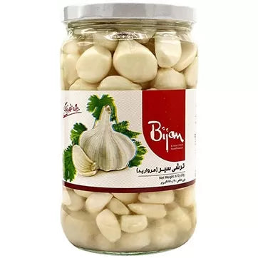 Bijan Peeled White Garlic Pickles 630 G