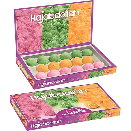 Hajabdollah Pashmak Fruit Mix Loghmeh 350 G