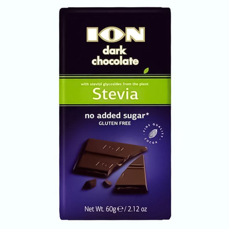 ION Dark Chocolate with Stevia No Sugar 60 G