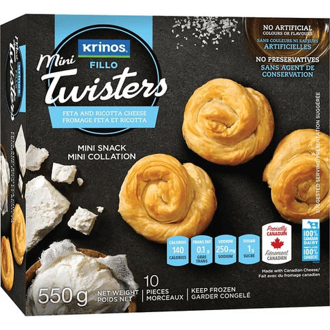 Krinos Twisters Feta & Ricotta cheese 550 G