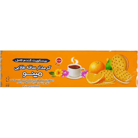 Minoo Saghe Talaie Cream Biscuit Orange