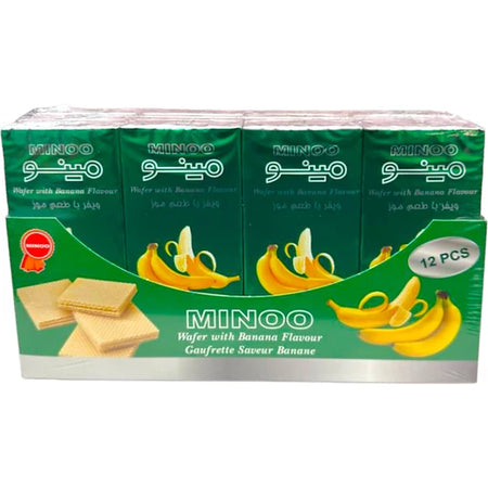 Minoo Wafer Banana 12 PCS