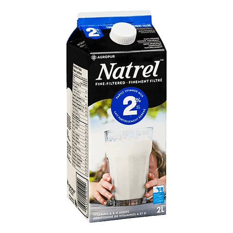 ناترل 2% شیر بدون چربی 2 لیتر