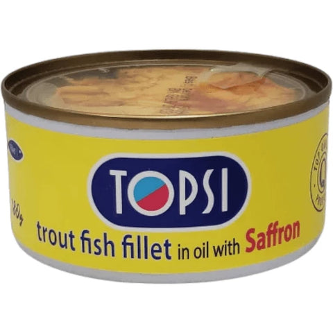 ماهی قزل آلای تاپسی با روغن زعفران 180 گرم