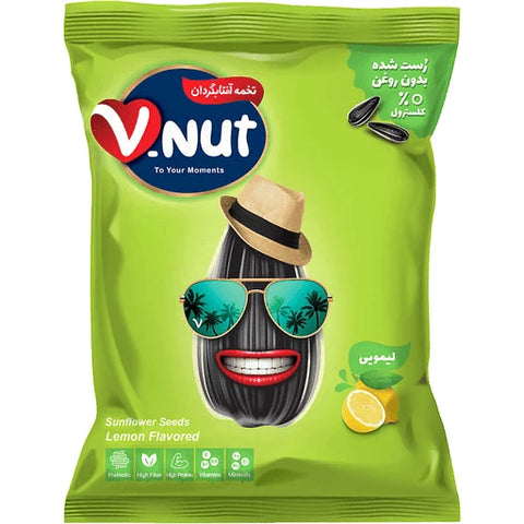 تخمه آفتابگردان V Nut با طعم لیمو 105 گرم