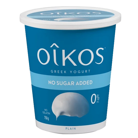 Oikos Greek Yogurt 0% No Sugar 750 G
