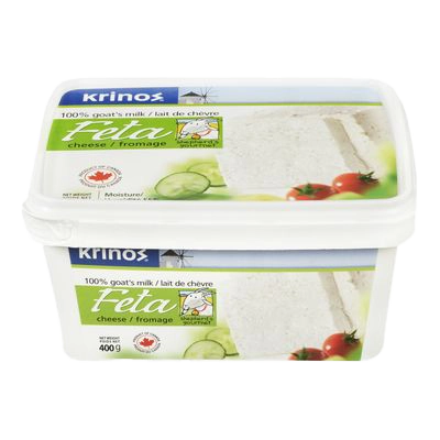 Krinos 100% Goat Feta Cheese 400 G