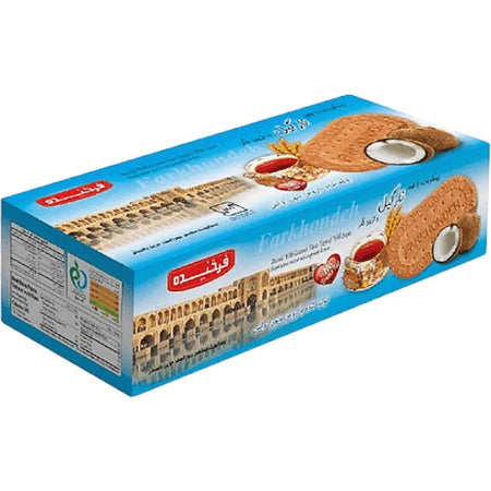 بیسکویت نارگیلی فرخنده 450 گرم