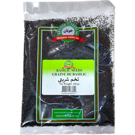 دانه های باسیلیک خوبان توخم شربتی 100 گرم