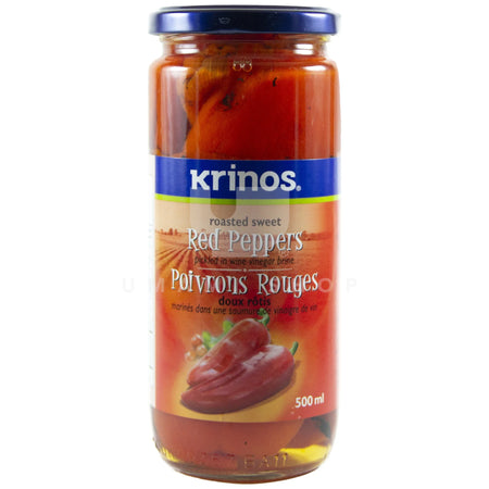 Krinos Roasted sweet Red Pepper 500 ml