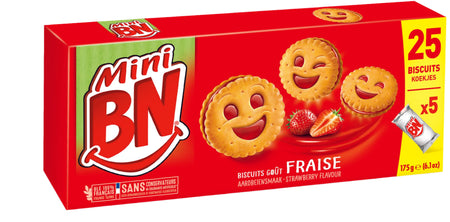 Mini BN Strawberry Biscuit 175 G