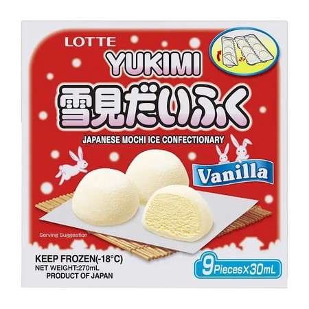 Lotte Yukimi Mochi Vanilla 9Pcs*30ml