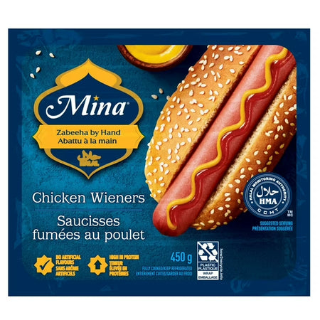 Mina Chicken Wieners Saucisses 375 G